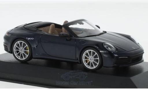Modelauto Porsche 911 4S Carrera metallic blauw 1/43 Minichamps