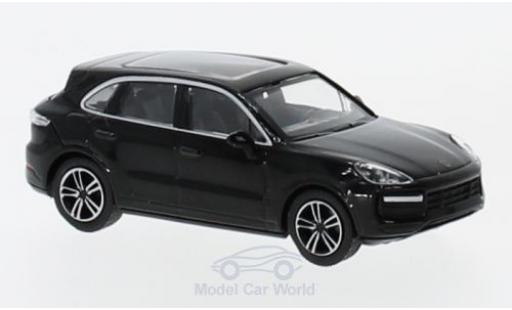 Modelauto Porsche Cayenne Turbo zwart 2017 1/87 Minichamps