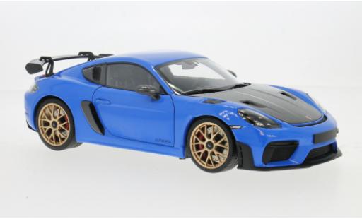 Modelauto Porsche 718 GT4 RS blauw 2024 1/18 Minichamps