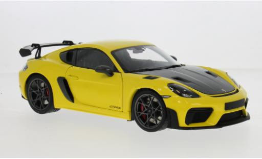 Modelauto Porsche 718 GT4 RS geel 2024 1/18 Minichamps