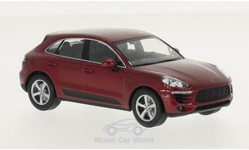Modelauto Porsche Macan Base metallic rood 2013 1/43 Minichamps