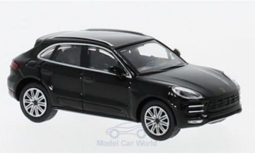 Modelauto Porsche Macan Turbo zwart 2013 1/87 Minichamps