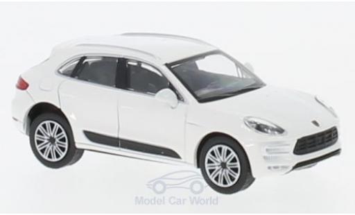 Modelauto Porsche Macan Turbo wit 2013 1/87 Minichamps