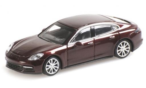 Modelauto Porsche Panamera 4S metallic rood 2015 1/87 Minichamps