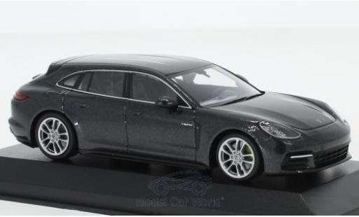 Modelauto Porsche Panamera e-hybrid Sport Turismo 4E-Hybrid metallic grijs 2017 1/43 Minichamps