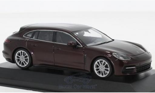 Modelauto Porsche Panamera Sport Turismo 4S metallic rood 2017 1/43 Minichamps