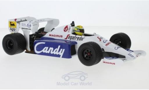 Modelauto Toleman HART TG184 No.19 Candy formule 1 GP Monaco 1984 A.Senna 1/18 Minichamps