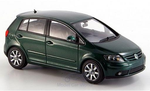 Modelauto Volkswagen Golf Plus Base Plus metallic groen 2004 1/43 Minichamps