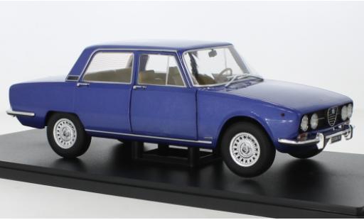 Modelauto Alfa Romeo 2000 berlina metallic blauw 1971 1/18 Mitica
