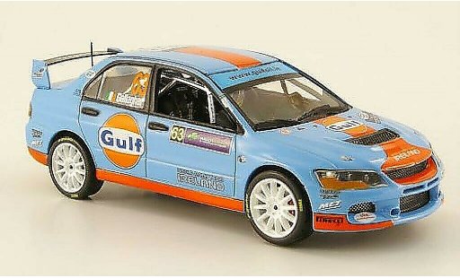 Mitsubishi Lancer Evolution IX 1/43 Vitesse Evo No.63 Gulf winnaar Rally Irland 2009 / P.Kiely modelauto