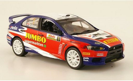 Mitsubishi Lancer Evolution X 1/43 Vitesse Evo No.1 Jumbo winnaar Tank S Rally 2009 modelauto