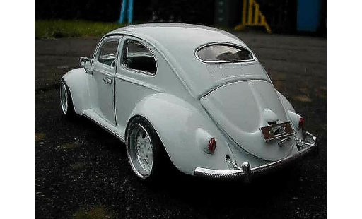 Volkswagen Kafer Base 1/18 Burago coccinelle wit jantes porsche modelauto