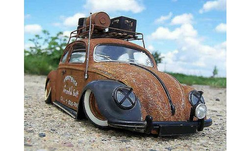 Volkswagen Kafer Rat Rod 1/18 Burago coccinelle kafer ratte modelauto