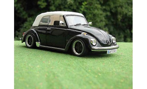 Volkswagen Kafer Base 1/18 Solido Coccinelle Cabriolet zwart jantes fuchs modelauto