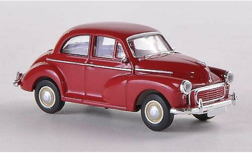 Morris Minor Base 1/87 Brekina rood (GB) modelauto