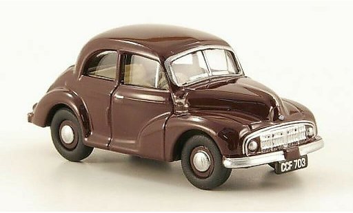 Morris Minor Base 1/76 Oxford Saloon rood modelauto