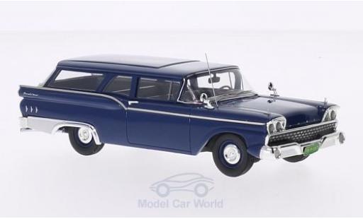 Modelauto Ford Ranch Wagon Break blauw 1959 1/43 Motorhead
