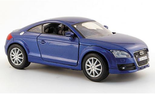 Modelauto Audi TT coupe metallic blauw 2006 1/24 Motormax