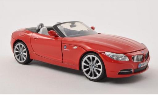Modelauto Bmw Z4 roadster (E85) rood 2010 kap ougroen sans Vitrine 1/24 Motormax