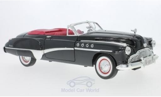 Modelauto Buick Roadmaster Convertible Cabriolet zwart/rood 1949 1/18 Motormax
