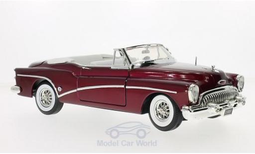 Modelauto Buick Skylark Convertible metallic rood 1953 1/18 Motormax