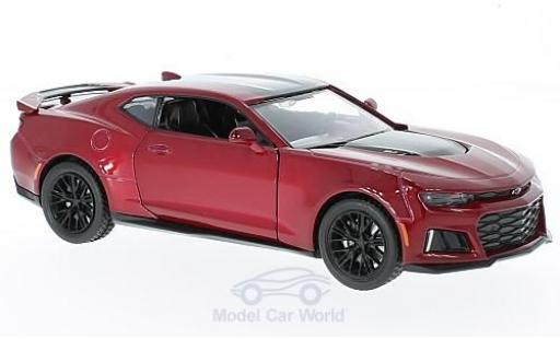 Modelauto Chevrolet Camaro ZL1 metallic rood 2017 1/24 Motormax
