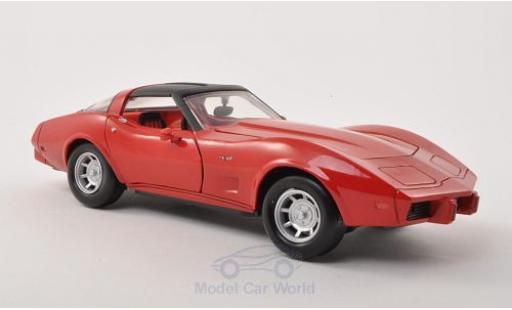 Modelauto Chevrolet Corvette Coupe C3 rood 1979 zonder Vitrine 1/24 Motormax