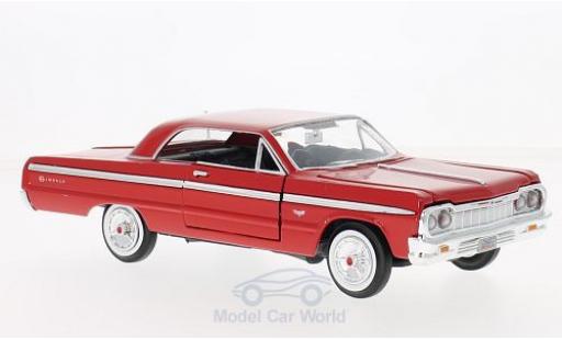 Modelauto Chevrolet Impala Sedan rood 1964 1/24 Motormax