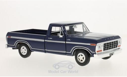 Modelauto Ford F-150 Pickup 50 Custom blauw 1979 1/24 Motormax