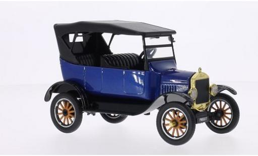 Modelauto Ford Model T Touring metallic blauw 1925 1/24 Motormax