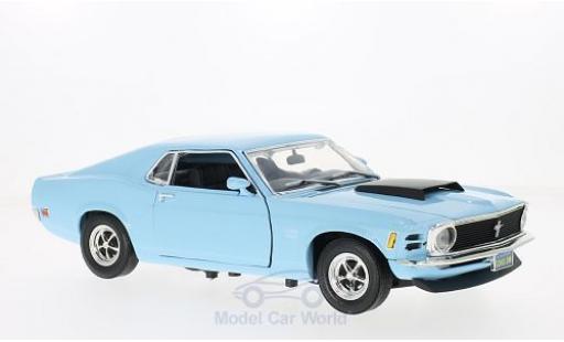 Modelauto Ford Mustang Boss 429 blauw 1970 1/18 Motormax