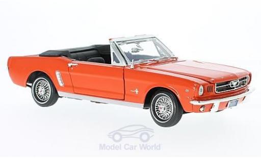 Modelauto Ford Mustang Convertible Cabriolet oranje 1964 1/18 Motormax