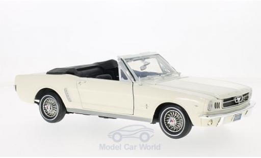 Modelauto Ford Mustang Convertible Cabriolet wit 1964 1/18 Motormax