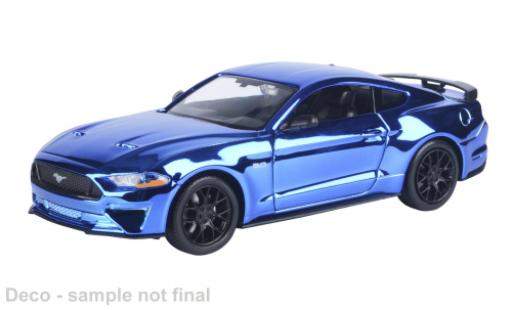 Modelauto Ford Mustang GT blauw 2018 1/24 Motormax