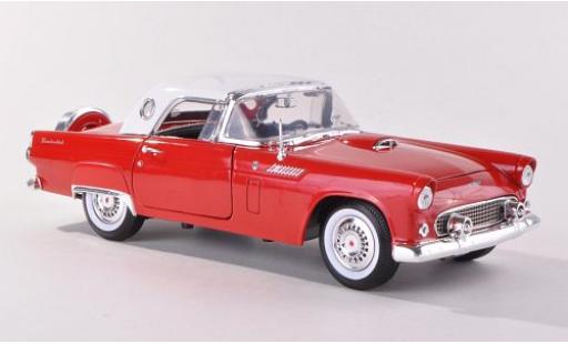 Modelauto Ford Thunderbird Two-Seater Hardtop rood/wit 1956 sans Vitrine 1/18 Motormax