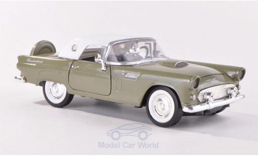 Modelauto Ford Thunderbird Two-Seater metallic groen/wit 1956 zonder Vitrine 1/24 Motormax