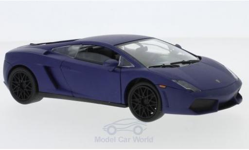 Modelauto Lamborghini Gallardo LP560-4 LP 560-4 mat-blauw 2008 1/24 Motormax