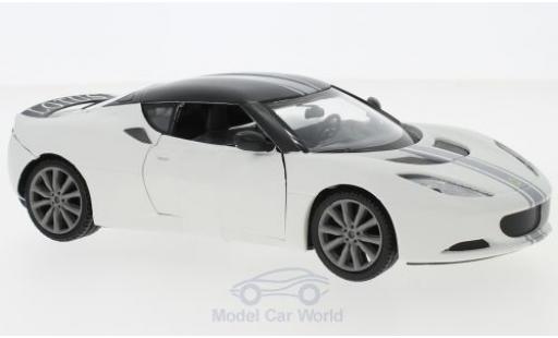 Modelauto Lotus Evora S mat-wit 1/24 Motormax