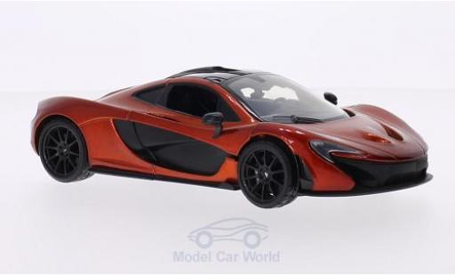 Modelauto McLaren P1 Base metallic oranje/carbon 1/24 Motormax