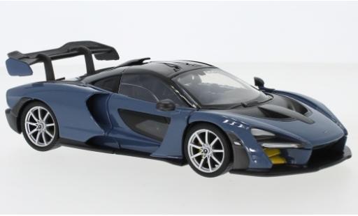 Modelauto McLaren Senna Base metallic blauw 1/24 Motormax