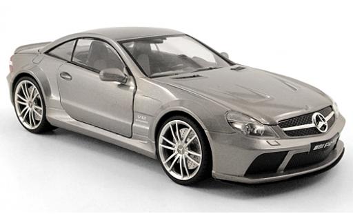 Modelauto Mercedes B Black Series SL65 AMG zwart metallic grijs 2009 1/18 Motormax