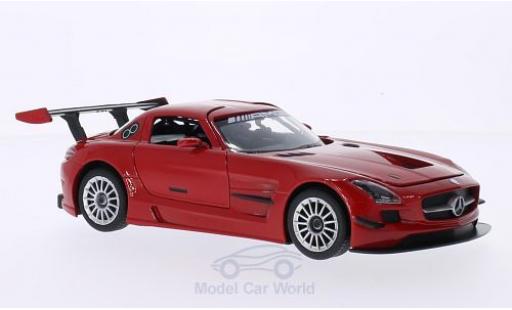 Modelauto Mercedes SLS GT3 AMG rood 1/24 Motormax