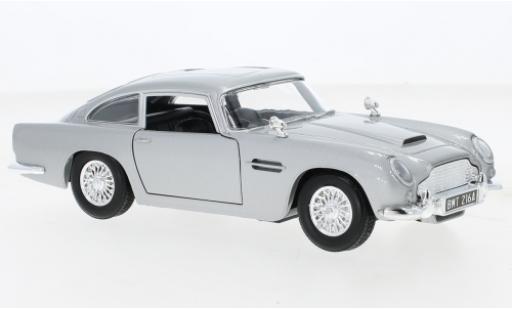 Modelauto Aston Martin DB5 james bond grijs RHD 007 - Goldfinger 1/24 Motormax