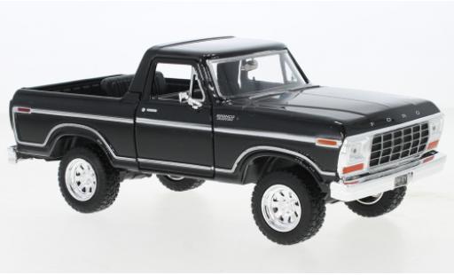 Modelauto Ford Bronco Custom zwart 1978 1/24 Motormax
