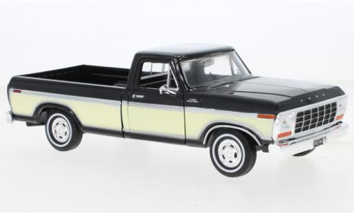 Modelauto Ford F-150 Pickup 50 Custom zwart/beige 1979 1/24 Motormax