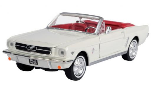 Modelauto Ford Mustang Convertible Cabriolet wit 1964 1/24 Motormax