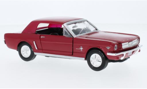 Modelauto Ford Mustang Hardtop rood 1964 1/24 Motormax