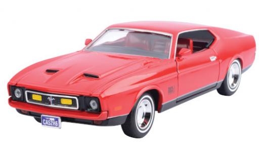 Modelauto Ford Mustang Mach 1 rood 1971 1/24 Motormax