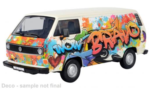 Modelauto Volkswagen T3 Base wit/D&Atilde;&copy;corer 1/24 Motormax