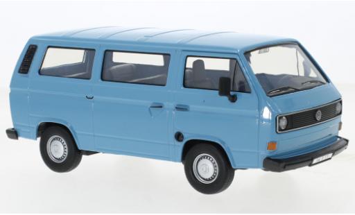 Modelauto Volkswagen T3 Base Bus blauw 1/24 Motormax